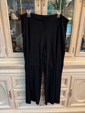 Classic Black Straight-Leg Wearever Pants